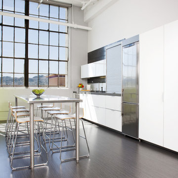 Modern White Loft Kitchen