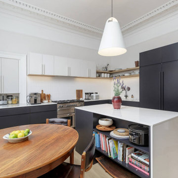 Monochrome Kitchen, Cannonmills, Edinburgh