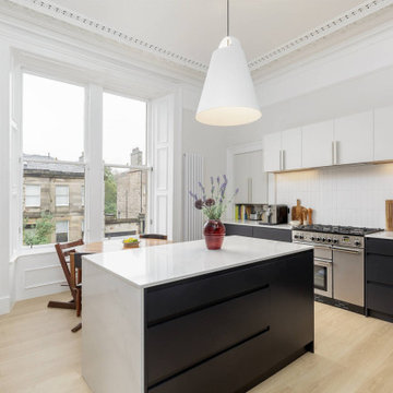 Monochrome Kitchen, Cannonmills, Edinburgh