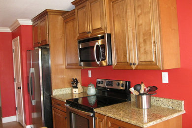 This is an example of a farmhouse kitchen in Miami.