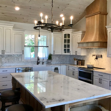 Mont Blanc Marble with Wellborn Cabinets
