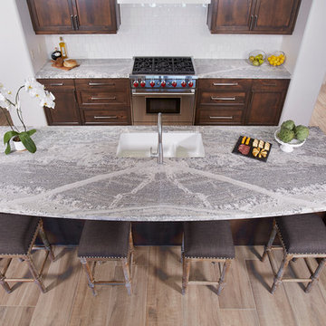 Monte Cristo Satin Granite Kitchen Island Countertop