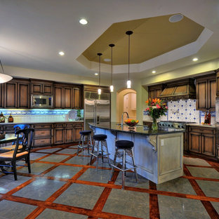 Mediterranean eat-in kitchen inspiration - Eat-in kitchen - mediterranean eat-in kitchen idea in San Francisco