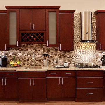 Morocco Cherry Collection - RTA in Stock Kitchen Cabinets