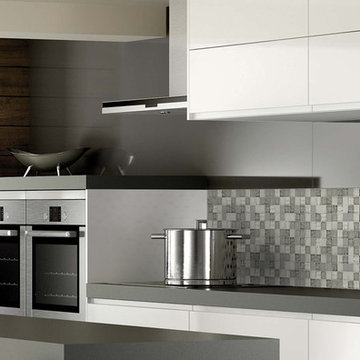 Mosaic Kitchen Backsplash in Khaki New Era Collection