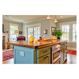 Moss Green Kitchen - Eclectic - Kitchen - Boston - by White Wood Kitchens