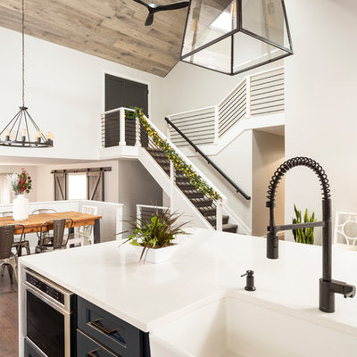 Transitional kitchen photo in Denver
