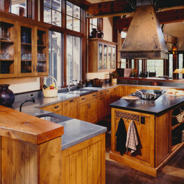 Mountain Rustic Kitchen in Alder