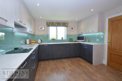 Design ideas for a modern kitchen in Gloucestershire.
