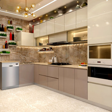 Mr. Sunny Roy's Luxury Modern Kitchen | Kolkata West Bengal | CDI
