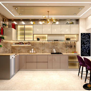 Mr. Sunny Roy's Luxury Modern Kitchen | Kolkata West Bengal | CDI