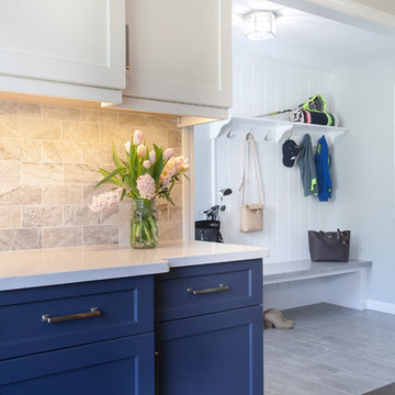 Mudroom Opens to Kitchen for an Open Feel