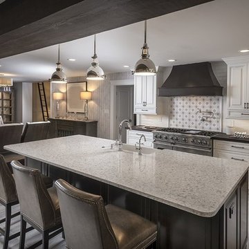 Mullica Hill, NJ: Transitional Kitchen & Living Space