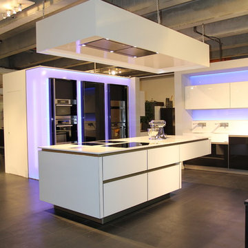 Munich, Germany | Glass Fronts Kitchen and LED Backlighting