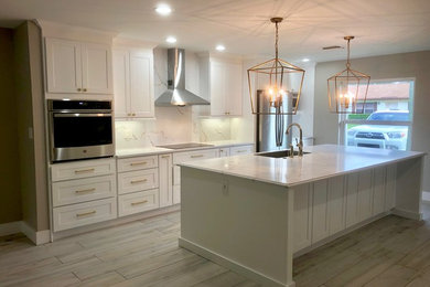 Inspiration for a transitional kitchen remodel in Miami