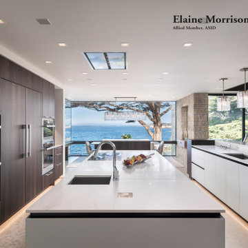My Contemporary Kitchen Designed for a Majestic New Home in Carmel Highlands, Ca