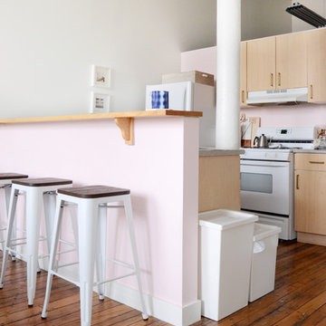 My Houzz: Pretty Pinks and Neutrals in a Chic Providence Loft