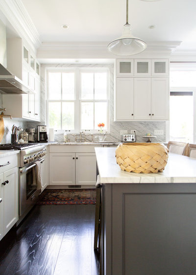 Transitional Kitchen by Rachel Loewen Photography