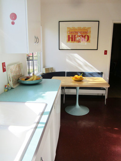 Eclectic Kitchen My Houzz: Thrifty Flourishes Give a ’50s Home Retro Appeal
