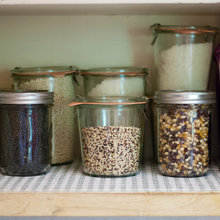 Storing grains in the pantry