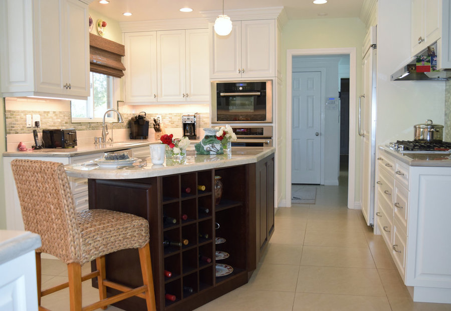 My Transitional Kitchen Design for a Client in Woodland Hills, Ca.
