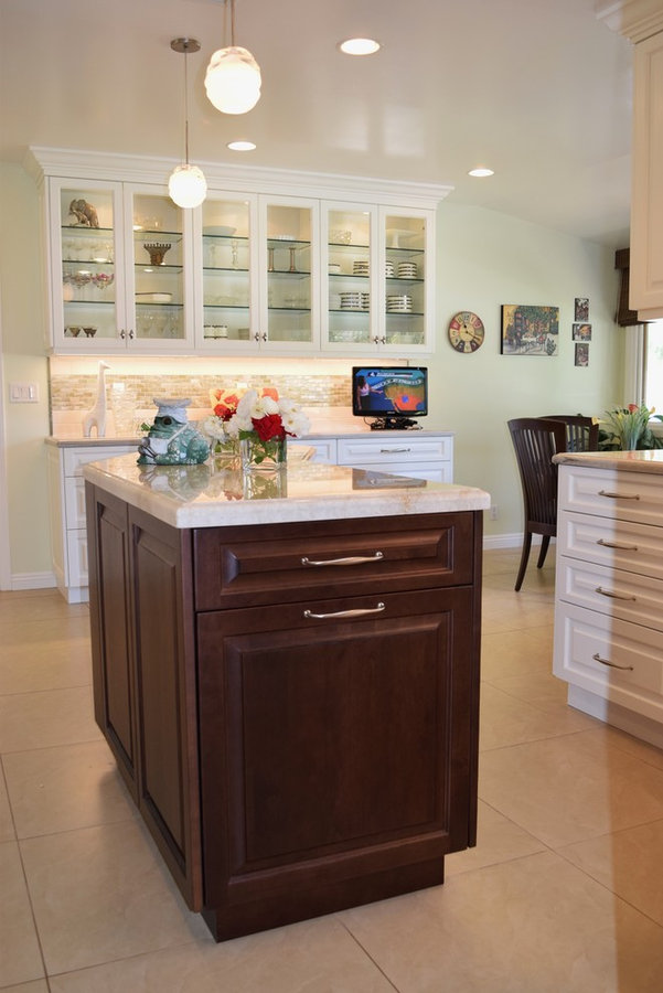 My Transitional Kitchen Design for a Client in Woodland Hills, Ca.