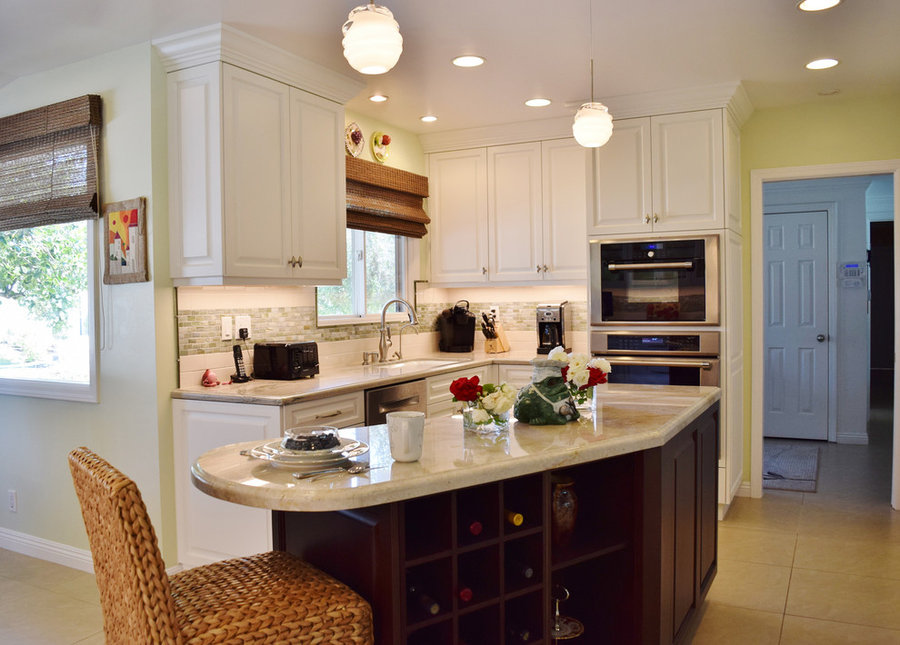 My Transitional Kitchen Design for a Client in Woodland Hills, Ca.
