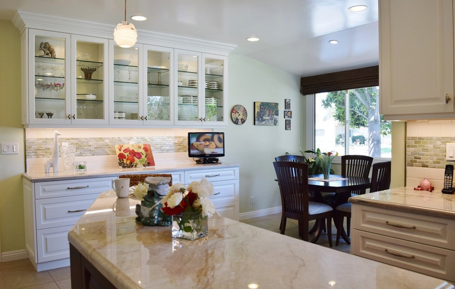 My Transitional Kitchen Design for a Client in Woodland Hills, Ca.
