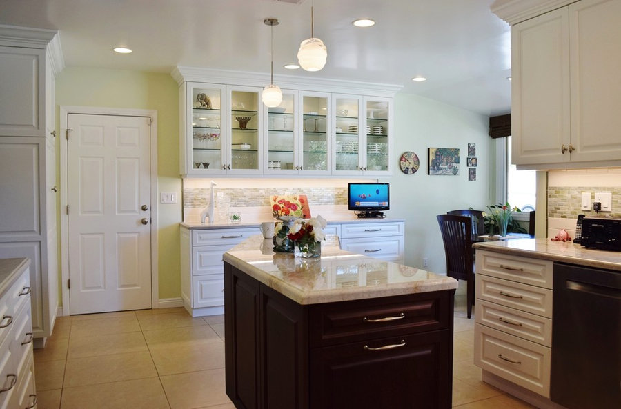 My Transitional Kitchen Design for a Client in Woodland Hills, Ca.