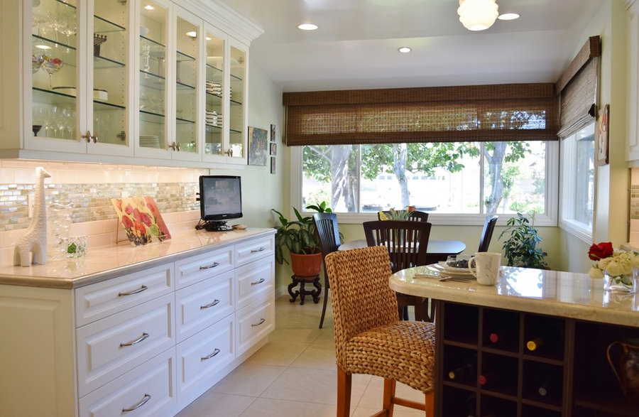 My Transitional Kitchen Design for a Client in Woodland Hills, Ca.