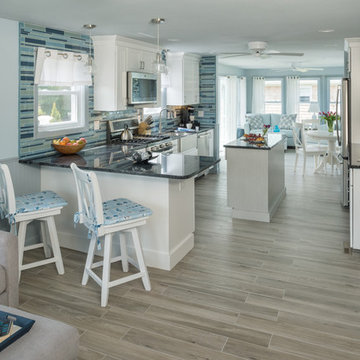 Narragansett beach house remodel with sun-room addition