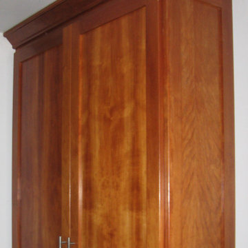 natural finish cherry cabinets