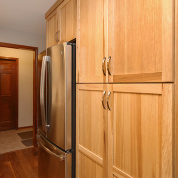 Natural Hickory & White Kitchen Remodel