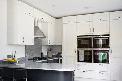 Design ideas for a medium sized contemporary kitchen in Surrey.