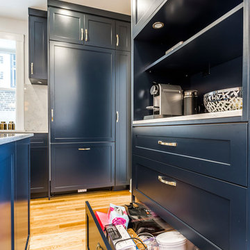 Navy and Gold kitchen