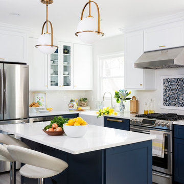 Navy & White Dream Kitchen