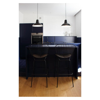 Navy Blue - Industrial - Kitchen - London - by Ola Jachymiak Studio | Houzz