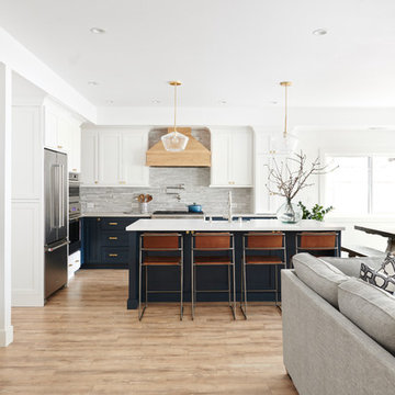 Navy is a Neutral Ranch Remodel & Addition