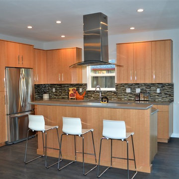 NE Portland Modern Rift Oak Kitchen