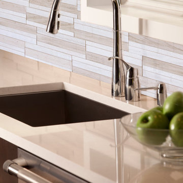 Neutral Modern Kitchen Backsplash Tile
