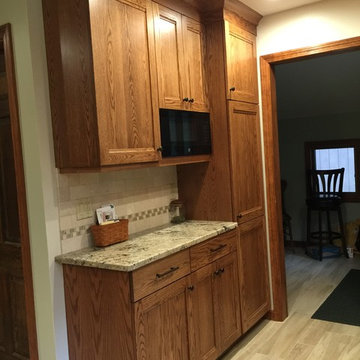 New bank of cabinets - Durham CT Kitchen Remodel