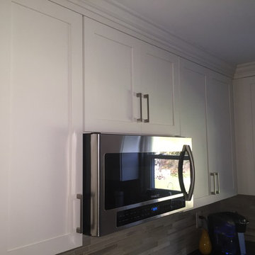 New Cabinets in Maple and White Stain