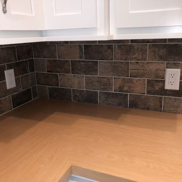 New Construction Milan, IL Koch Express Painted White Formica Amber Maple