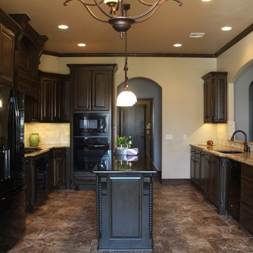 New Construction Traditional Kitchen Home Staging