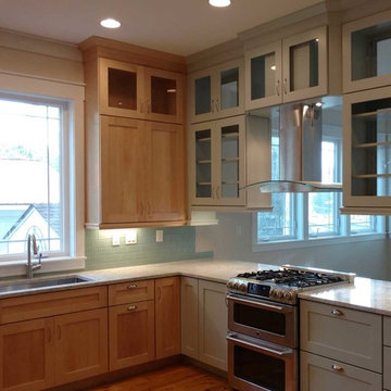 New Construction - Two-tone Custom Painted Kitchen Cabinets