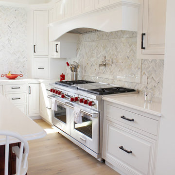 New Construction White Kitchen Quartz Countertop ~ Medina, OH