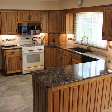 New Countertop and Backsplash on Existing Cabinets ~ Medina, OH