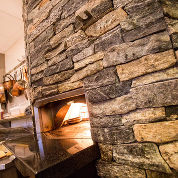 New England Stone Fireplace and Stone Oven at Copper Door Restaurant