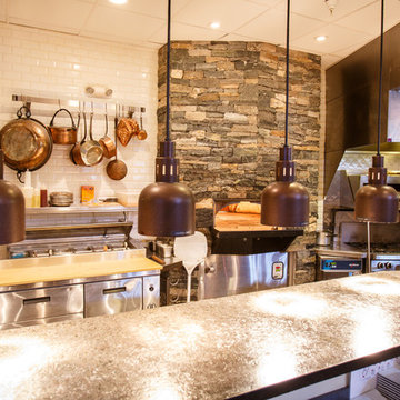 New England Stone Fireplace and Stone Oven at Copper Door Restaurant