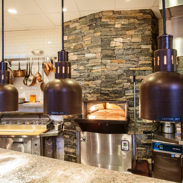 New England Stone Fireplace and Stone Oven at Copper Door Restaurant